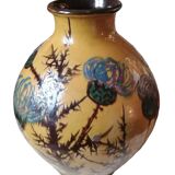 Art Deco vase Émile Simonod glazed terracotta