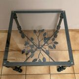 Table basse, plateau en verre