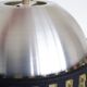 Vintage Space Age RVS Hanging Lamp with acrylic inserts, Mid Century Pendant