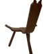 Vintage Spanish chair  stool brutalist design
