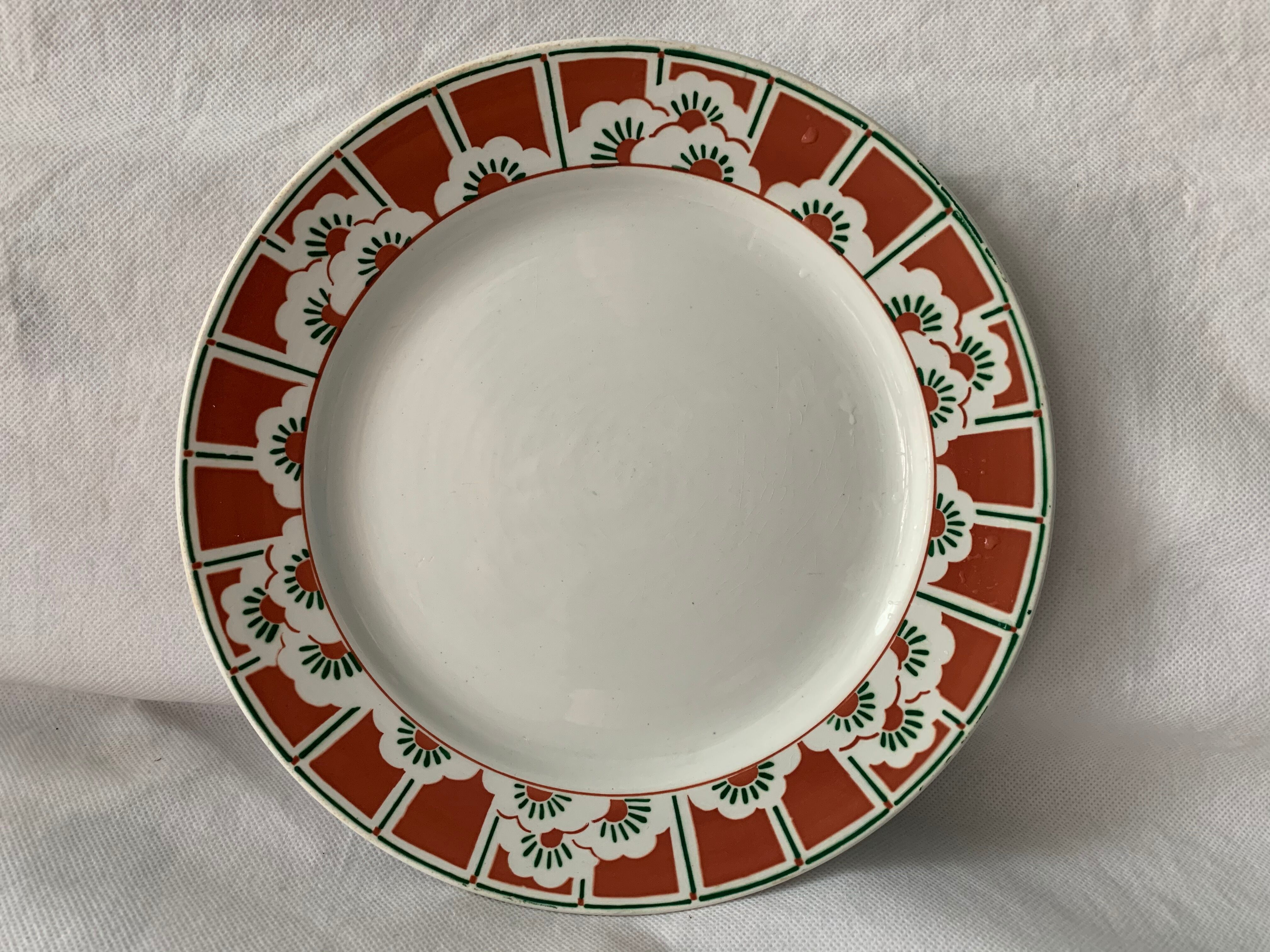 Old compotier Sarreguemines model Siena, early twentieth century