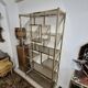 Vintage 1970s golden designer shelf