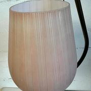 Vintage pendant lamp from the 50s brass & salmon pink opaline