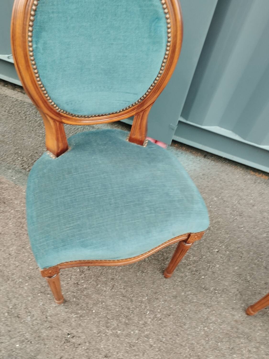 Pair of antique Louis XVI style chairs