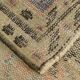 Tapis oriental turc vintage pêche et bleu