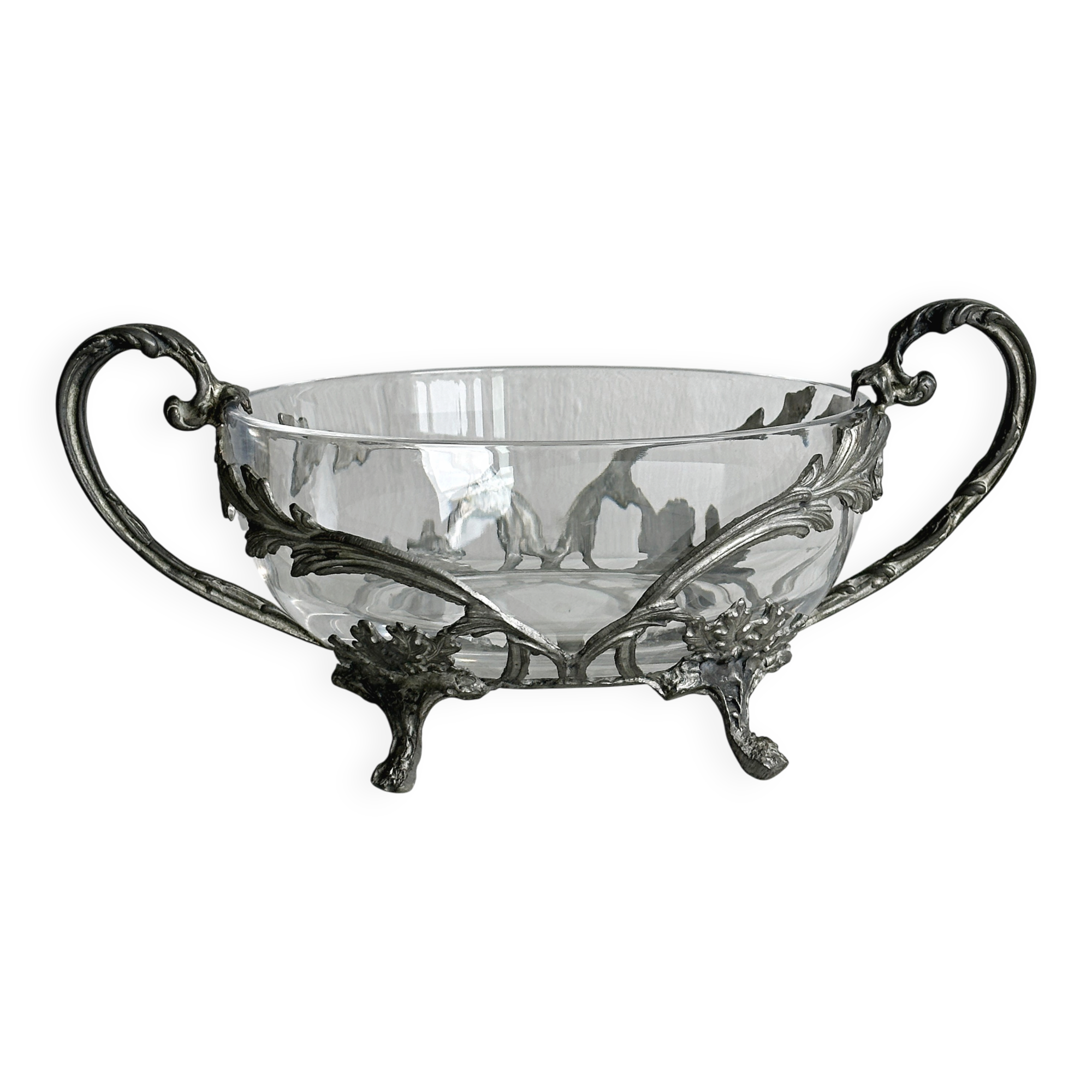 Art Nouveau glass bowl