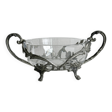Art Nouveau glass bowl