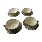 Set of soup bowls, georg Schmider Zeller décor, Dekor Favorite