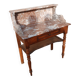 Dressing table with marble