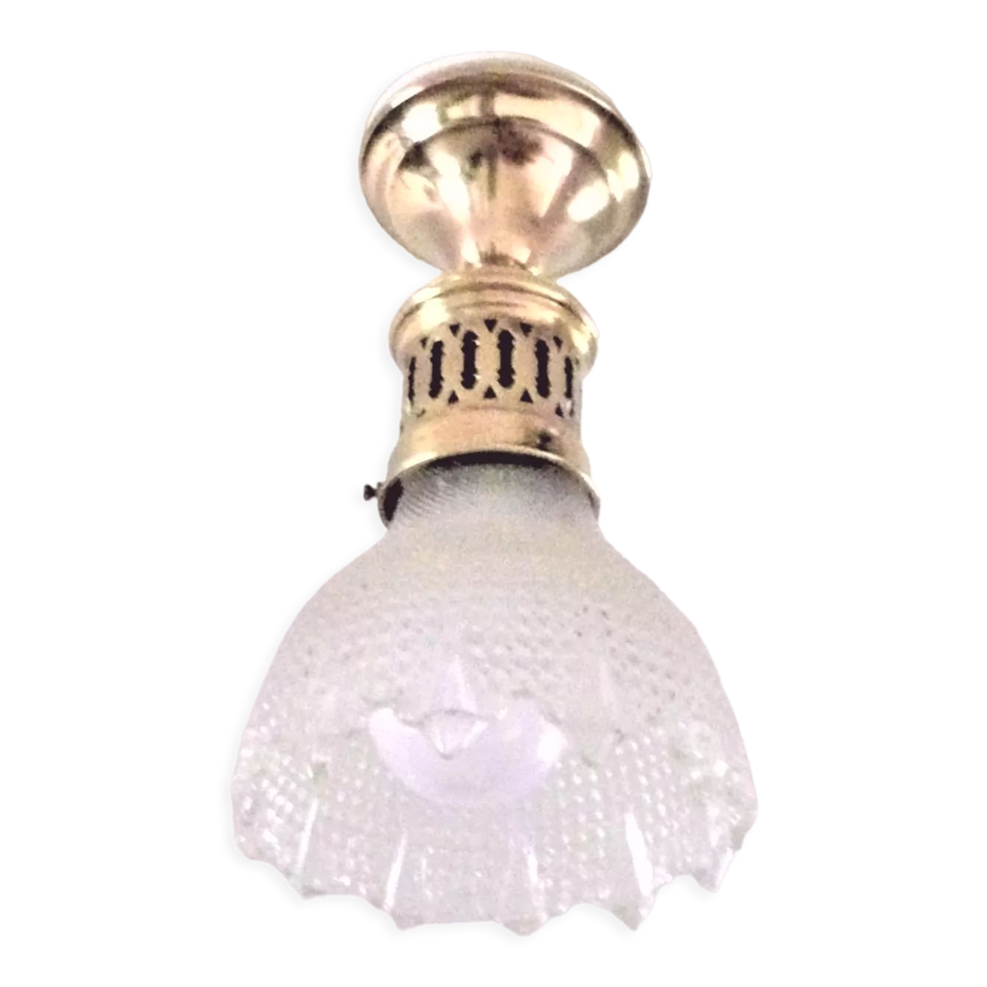 Plafonnier 1900 art nouveau holophane