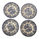 Set of 4 flat PB advertising plates