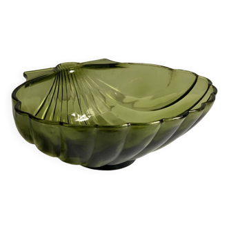 Glass shell salad bowl