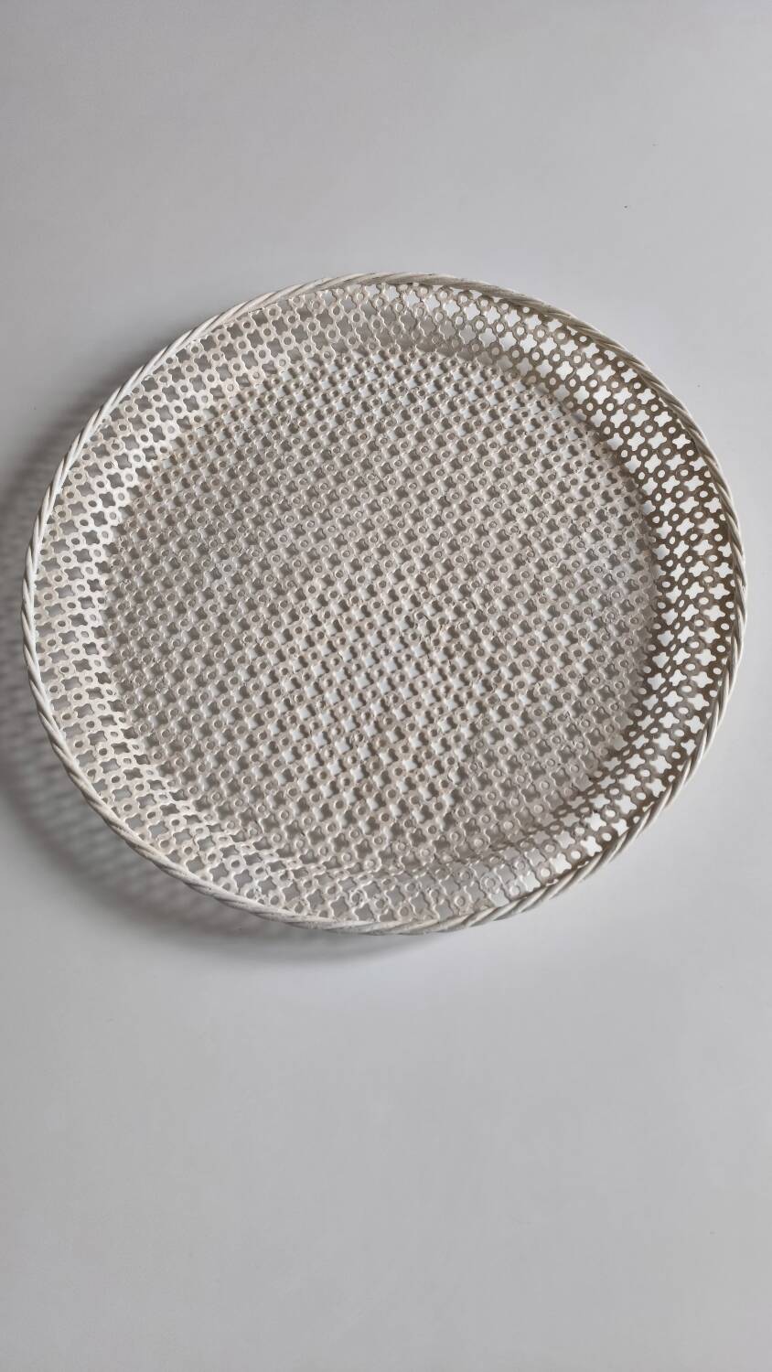 Perforated metal tray Mathieu Matégot 1950