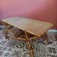 Vintage rattan coffee table
