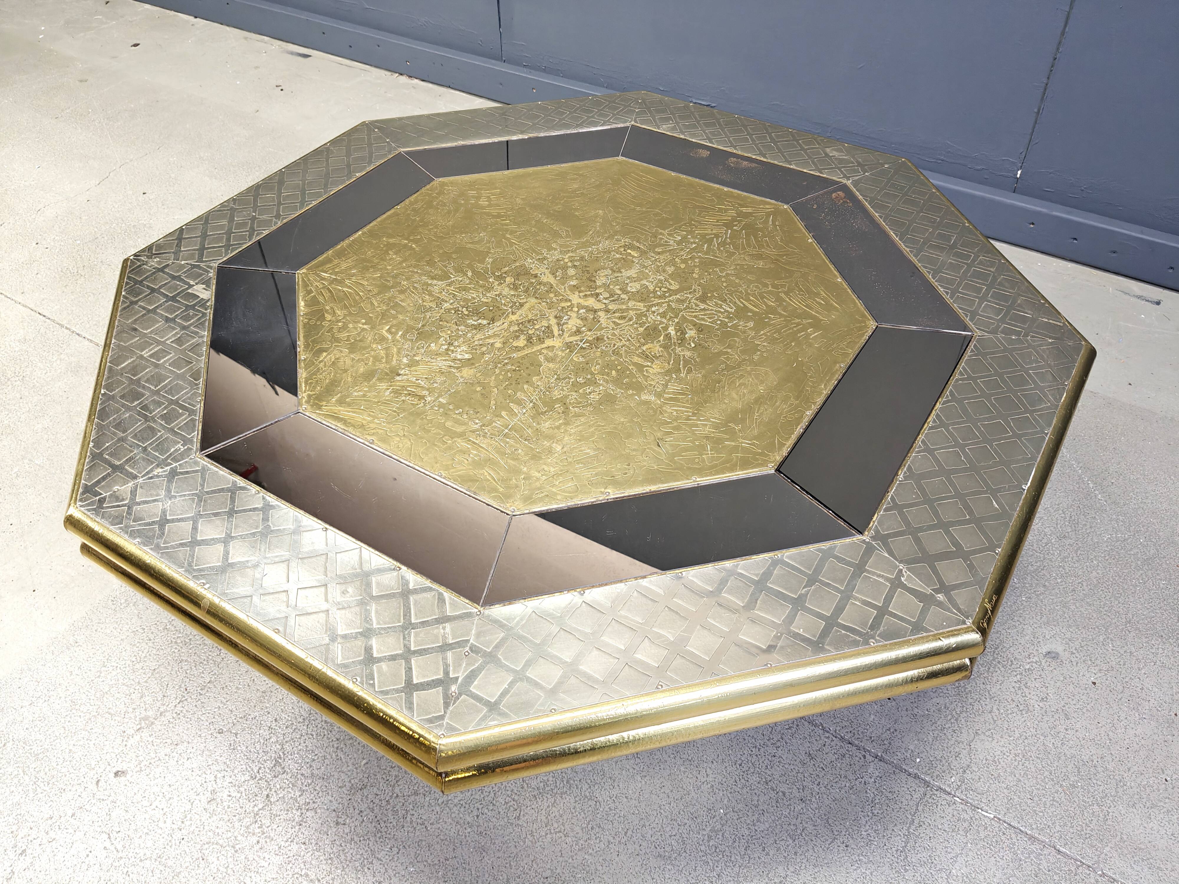 Vintage coffee table by Rodolfo Dubarry, 1970s