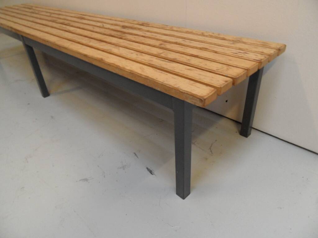 Vintage school bench