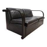 Otto Zapf Arcona 2 seater leather sofa for Art Collection, 1980