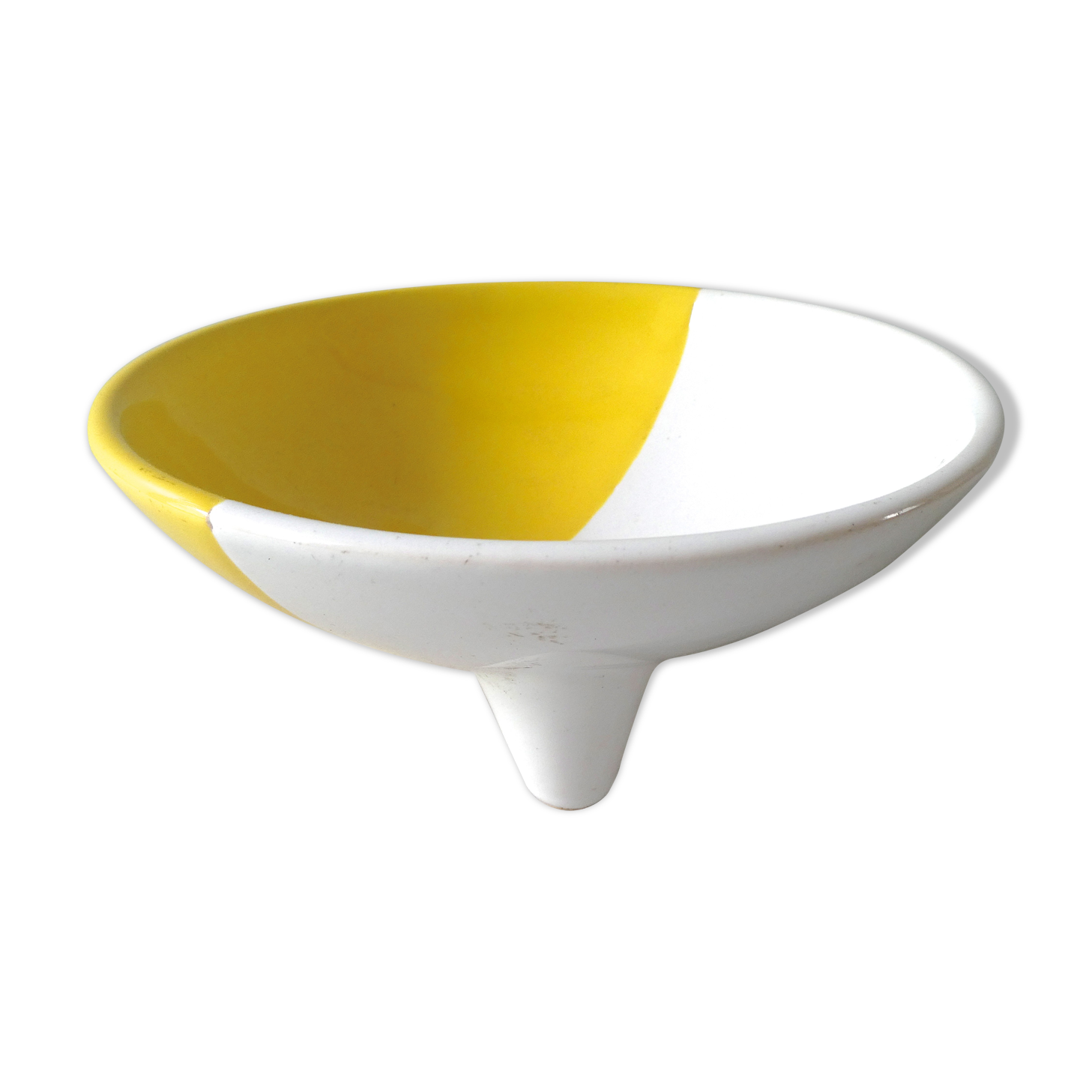 Trinket bowl bicolor ceramic years 50/60