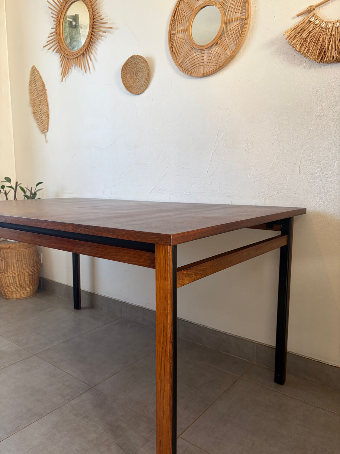 Vintage designer extendable table