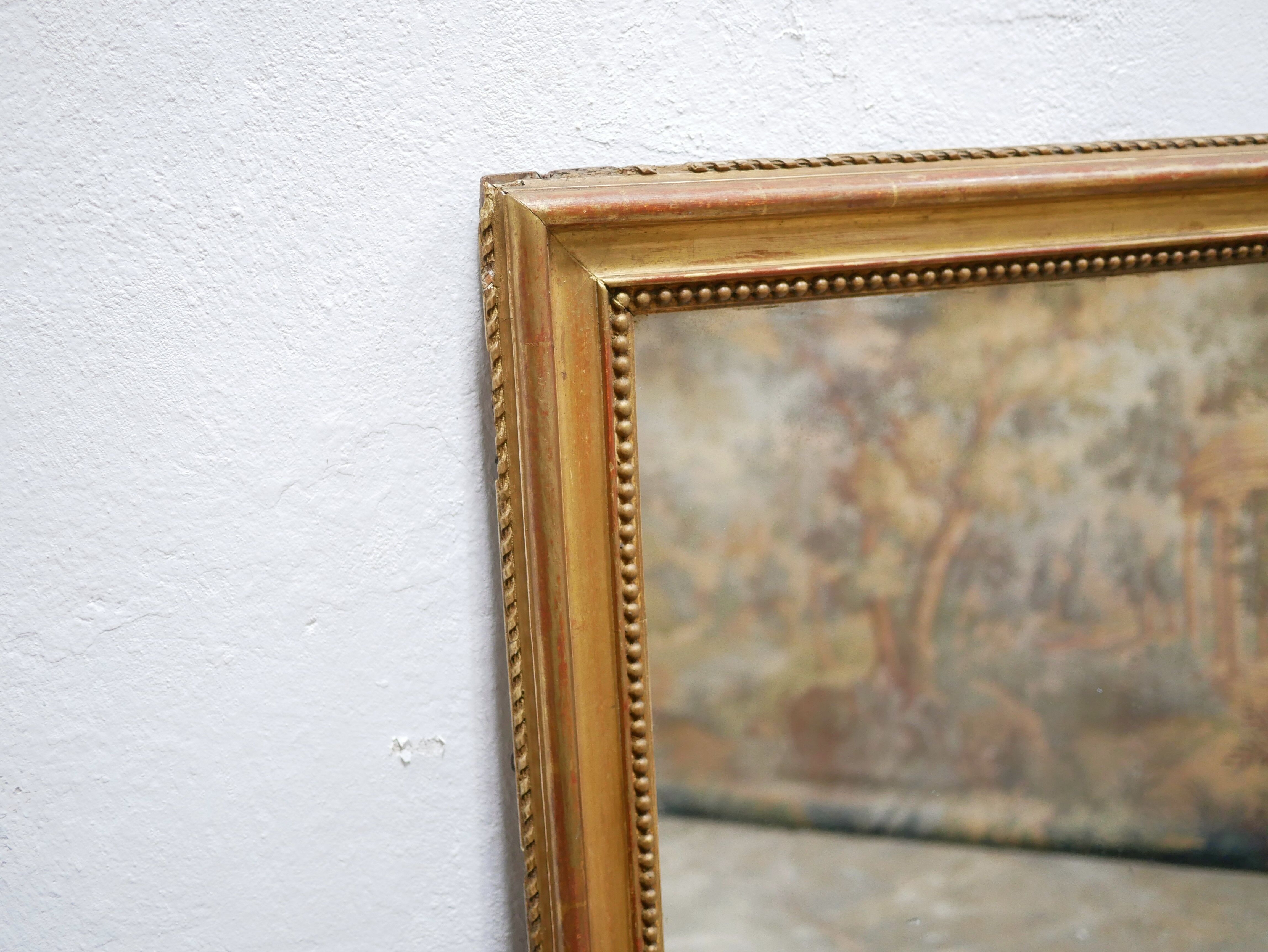 Old rectangular mirror Louis Philippe 150cm x 107cm