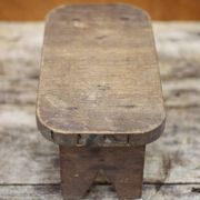 Mini wooden stool, wooden step stool, vintage footrest, plant holder