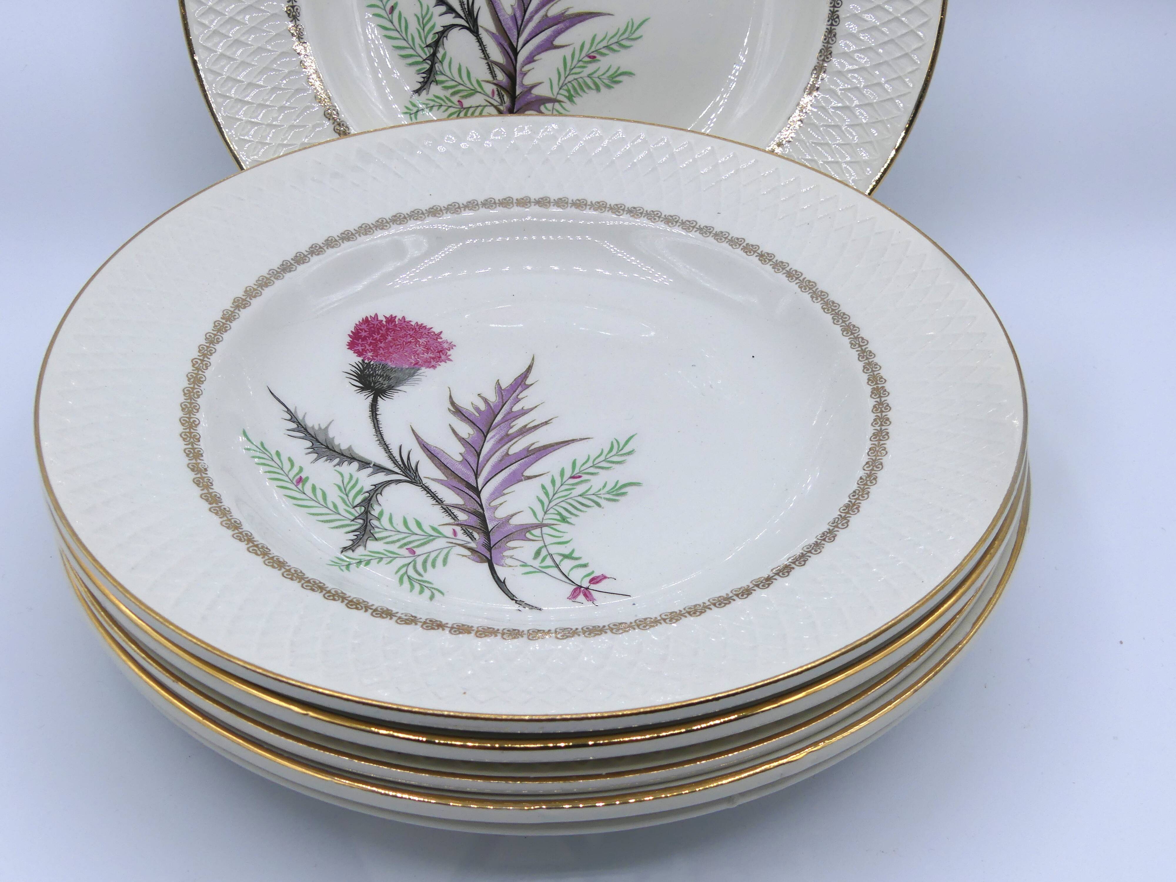 6 plates Moulin des Loups Imperia hollow