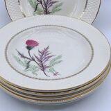 6 plates Moulin des Loups Imperia hollow