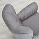 1950s, Danish armchair, furniture fabric, carved oak wood.