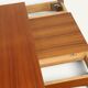 Rectangular extendable dining table in Scandinavian teak – 1960s