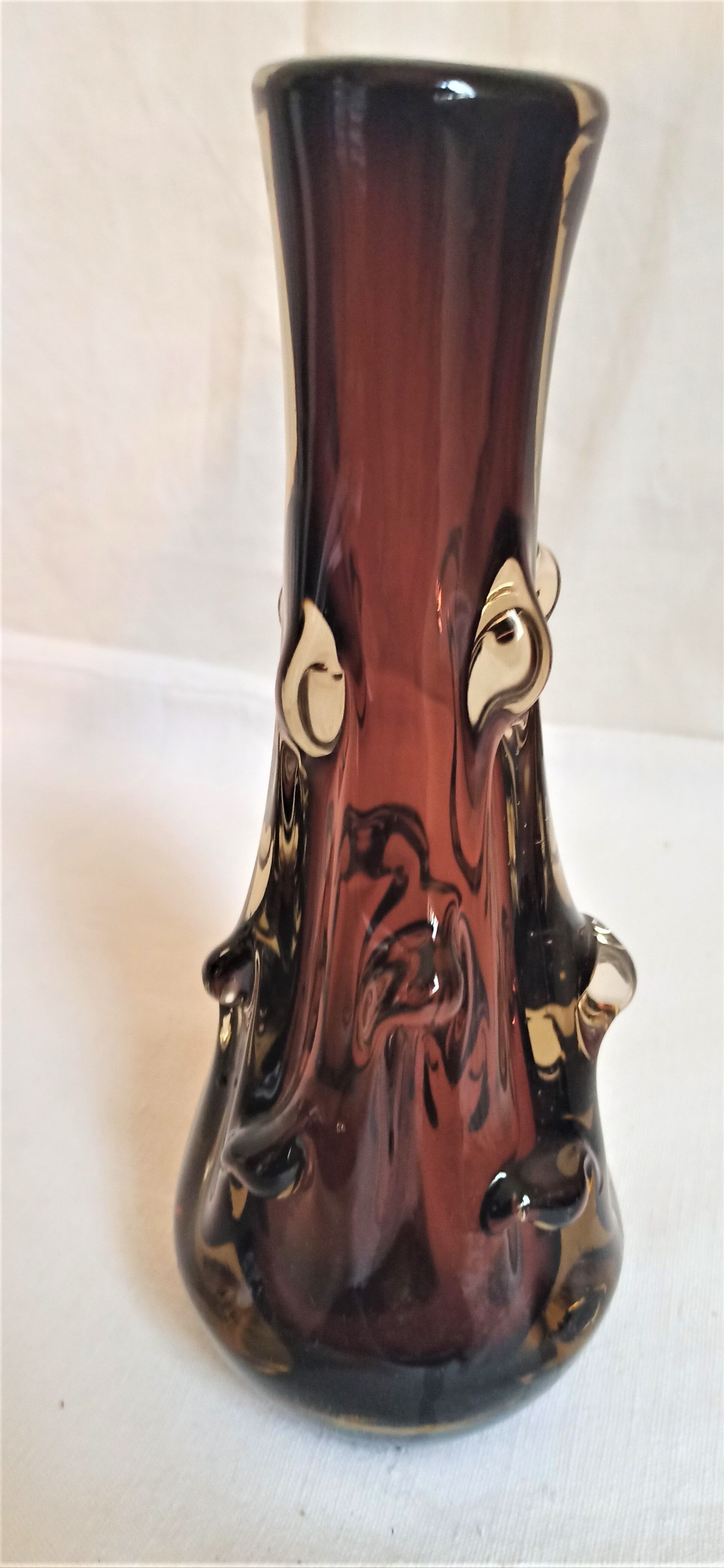 Murano Crystal Vase 70s