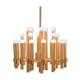 Golden chandelier by Angelo Brotto for Esperia Italia