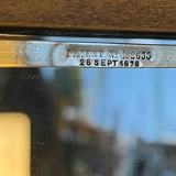 Miroir triptyque en bambou et laiton 1876