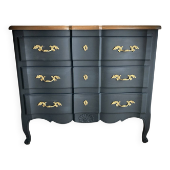 Commode arbalète noire