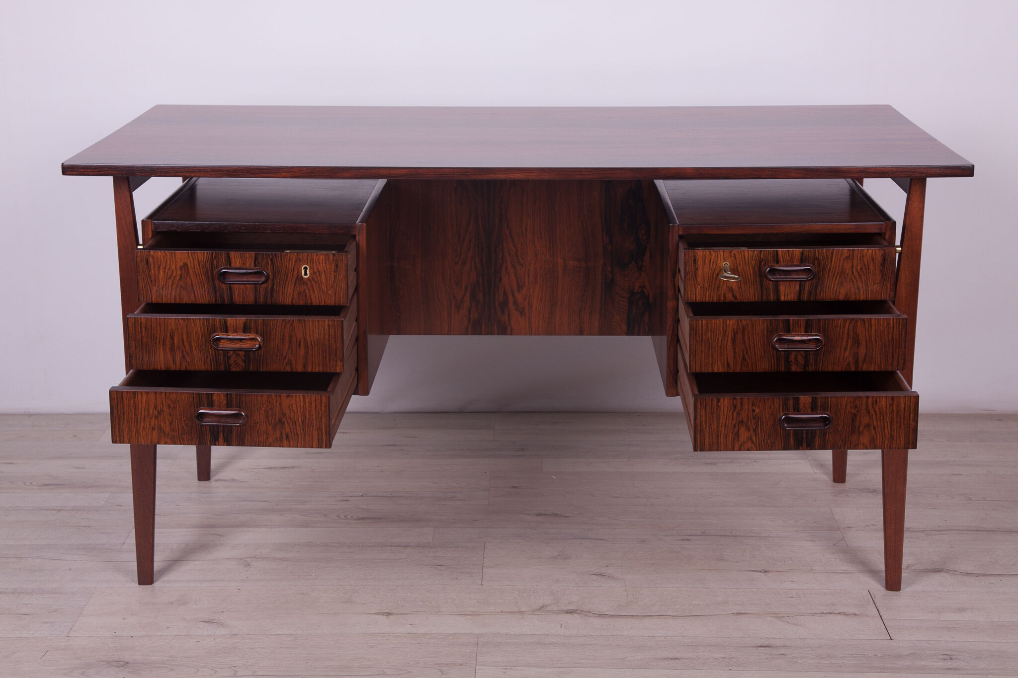Rosewood Desk by Gunnar Nielsen Tibergaard for Tibergaard, 1960s