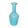 Vintage turquoise blue molded glass carafe 24cm