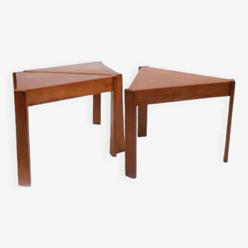 Set 3 Tables Appoint Bois 1970