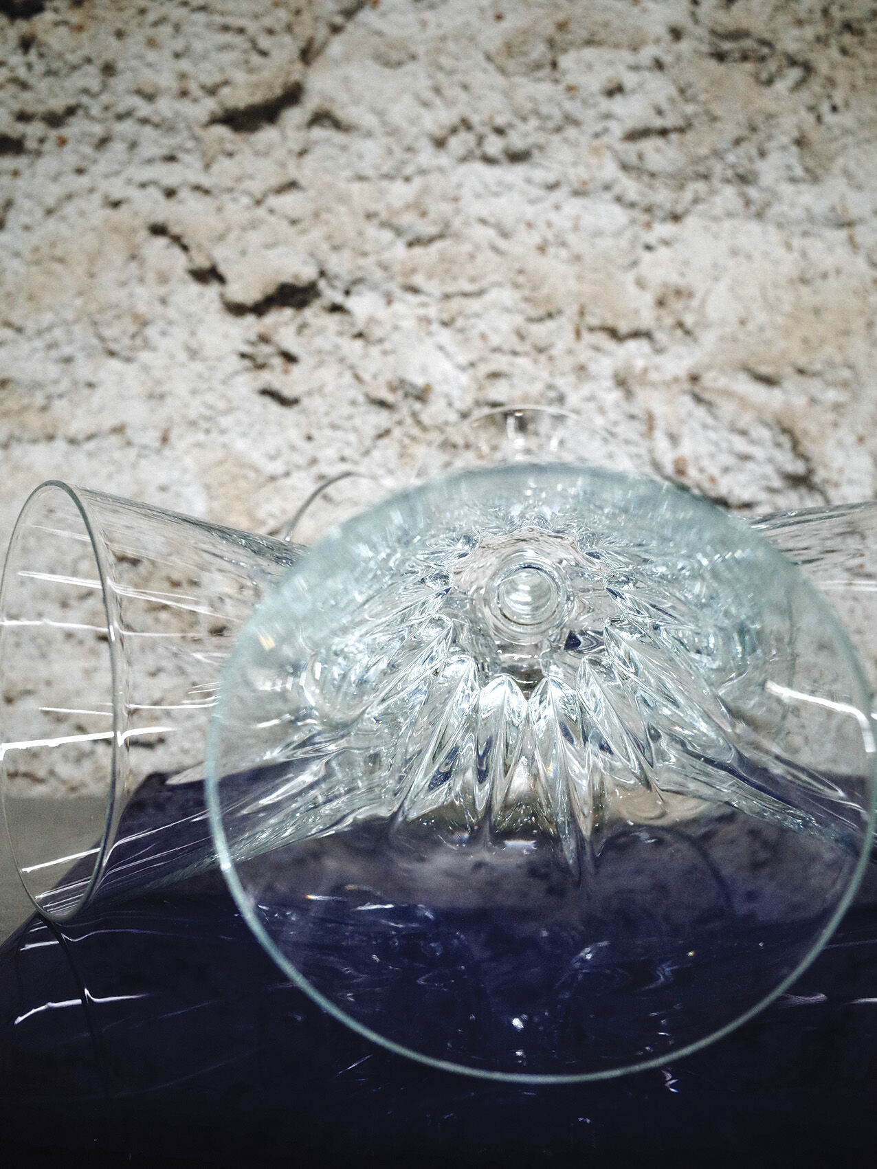 Lot of 5 crystal water glasses