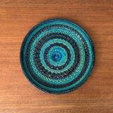 Large bowl in Rimini Blu pottery, mid-century by Aldo Londi for Bitossi.