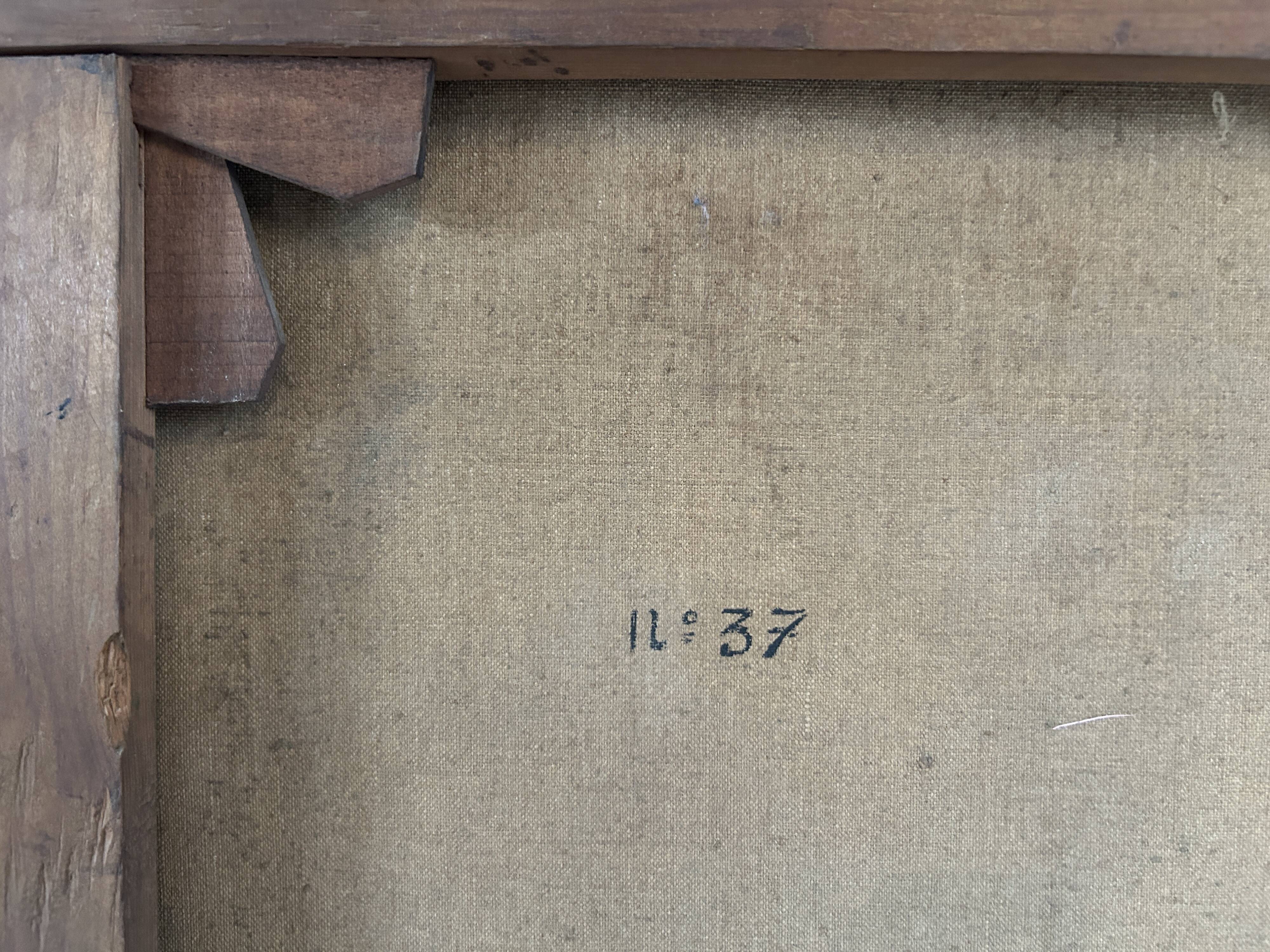 Grande huile sur toile de Louis Munsbach de 1921