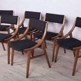 Polish Ski Jumper Chairs from Zamojska, 1970s, Set of 6