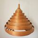 Midcentury Veneer Pendant in style of Hans-Agne Jakobsson, Denmark, 1970s