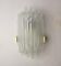 Wall lamp J.T Kalmar, frosted glass Austria 1970