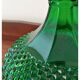 Carafe italienne verte à motif diamant Empoli de style moderne du milieu du siècle
