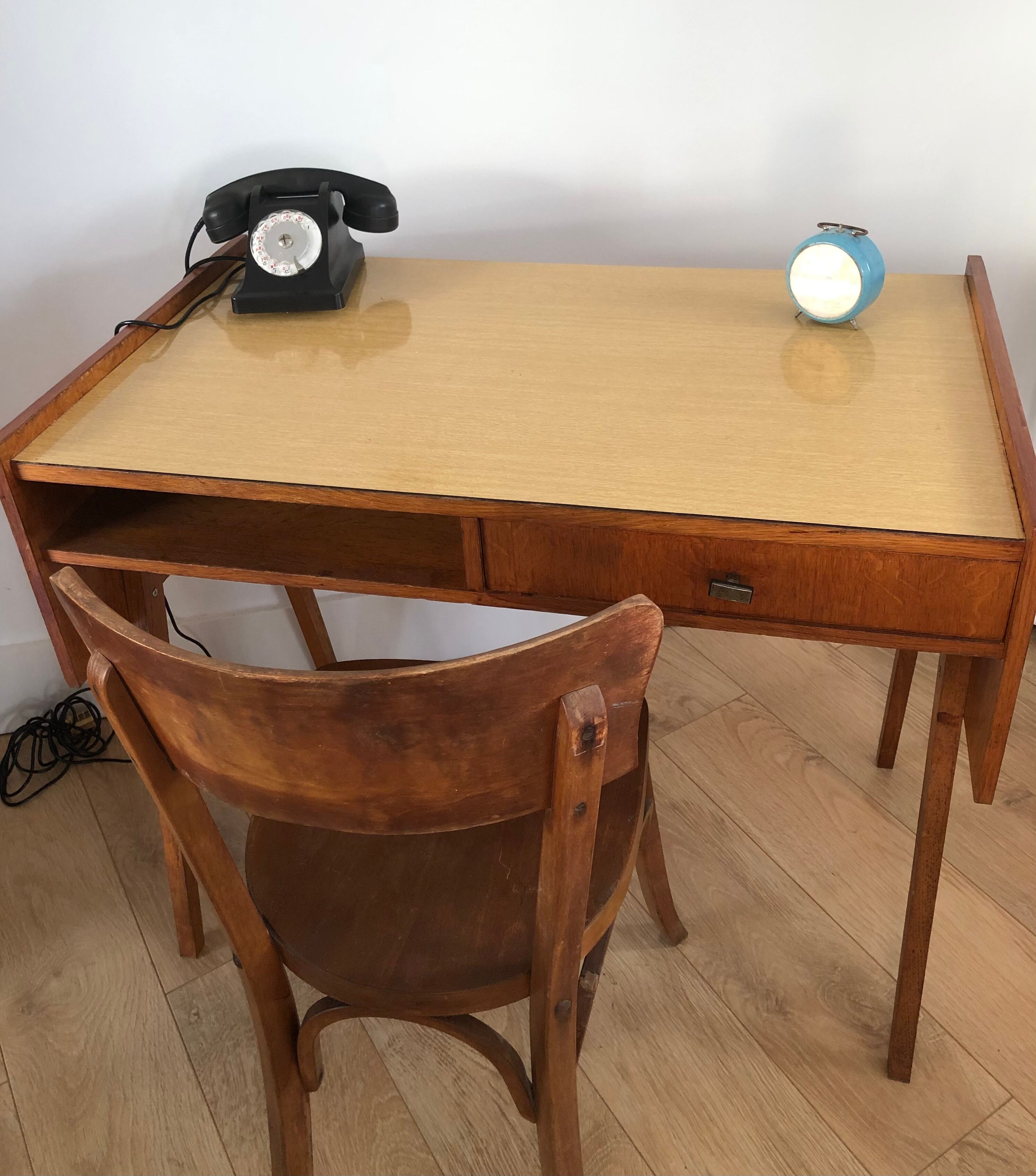 Scandinavian-style vintage desk