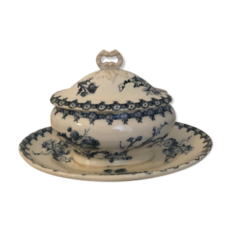 Saucer with lid Gien model Chardons