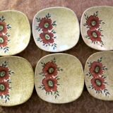 6 antique dessert plates in very good condition