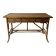 Vintage Mid-century bamboo rattan console table / writing table / desk
