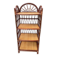 Vintage bamboo and rattan shelf