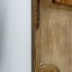 Wood and bamboo vintage plateau, glass, 1960