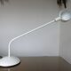 80s white metal desk lamp